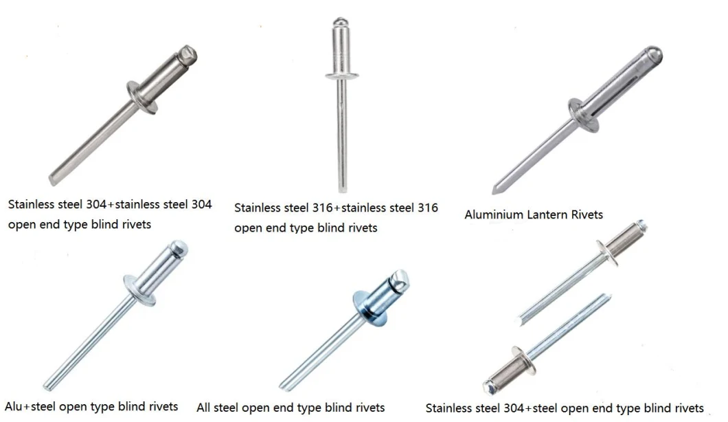 Stainless Steel/Steel Blind Rivets DIN7337/Aluminium Lantern Rivets/Hemlock Blind Rivet/Alu/Steel Blind Rivets /Stainless Steel/Stainless Steel Blind Rivet