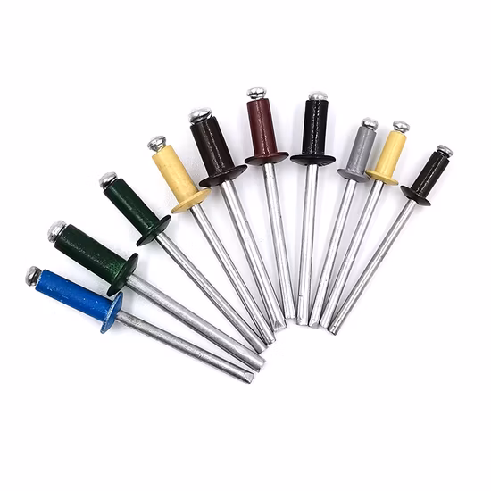 中国工場卸売ハードウェア価格 DIN 7337 防水ユニグリップねじリベット キャップ サイズ オープン タイプ エンド アルミニウム ポップ ブラインド リベット